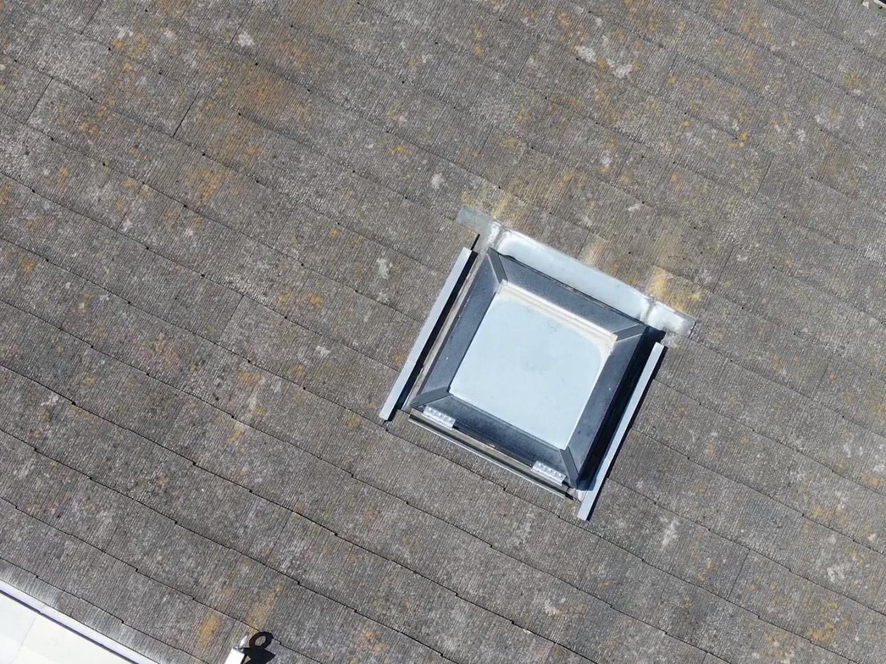 ドローン診断 で撮影した屋根のアップ
