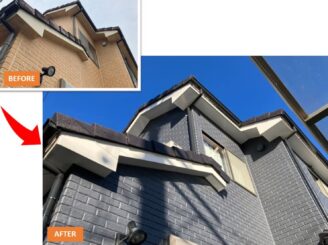 島田市竹下M様邸|外壁塗装工事・屋根塗装工事|軒天井