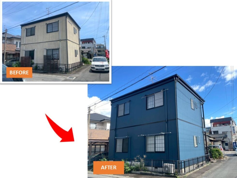 清水区草薙２丁目|シャイニー様|外壁／屋根塗装工事・通路防水工事|外壁塗装工事