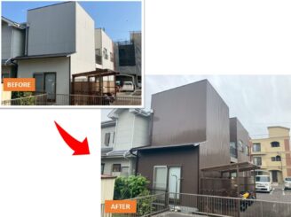 静岡市葵区新富町|M様邸|外壁塗装工事|外壁1